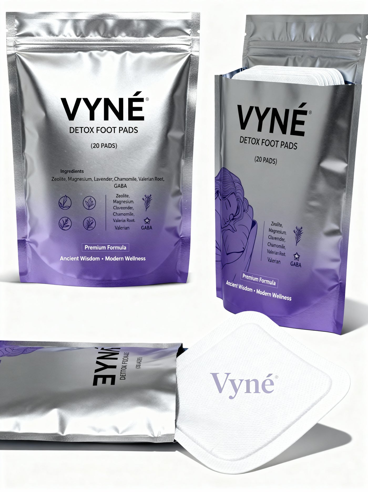 VYNÉ Detox Foot Pads – Nighttime Cleansing & Relaxation Pads